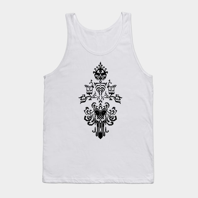 Haunted Mansion Wall Tank Top by mattrodz